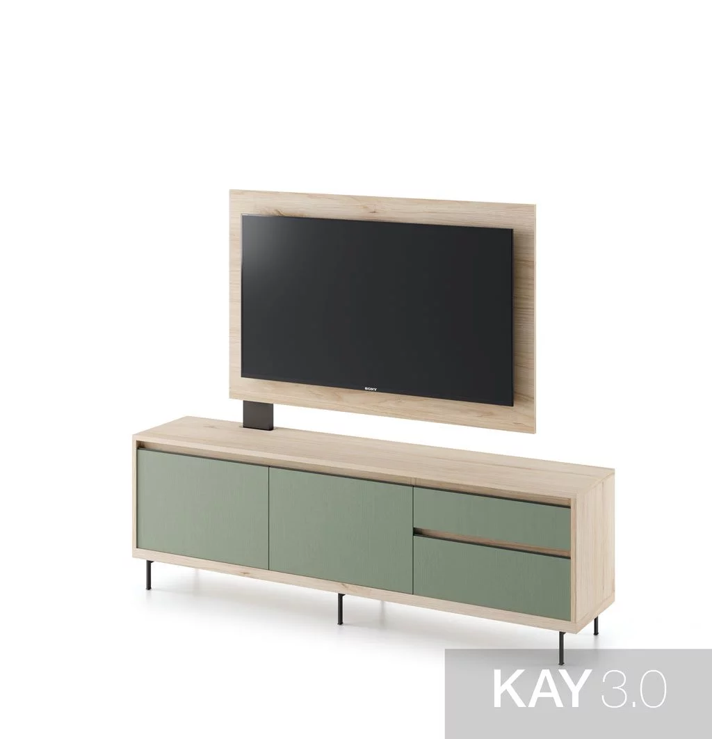Mueble para Tv modelo BETA con panel rayado