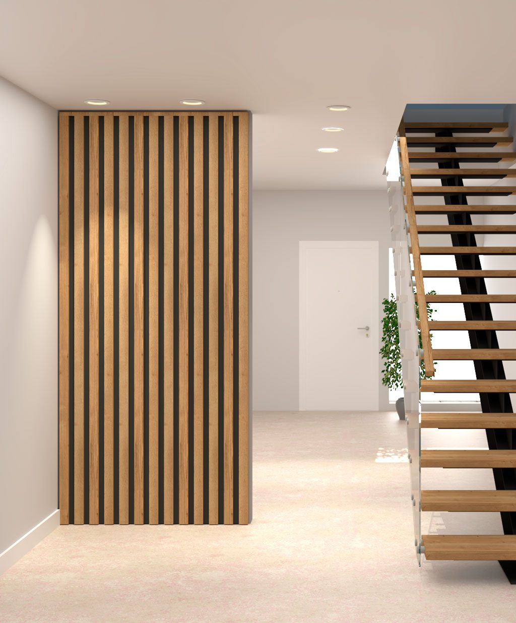 Diseño de interiores de bambú y paneles de pared: decoración del hogar