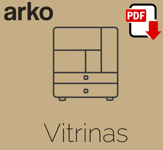 Descarga el catálogo de Vitrinas de la colección Arko