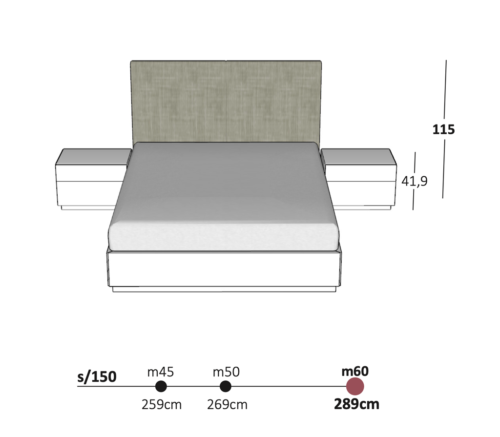 Medidas de la cama para adultos con canapé