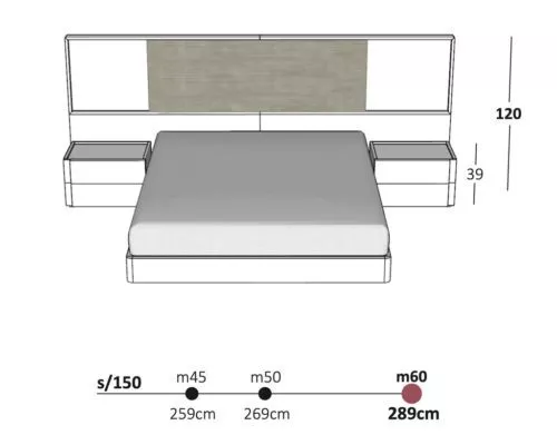 Medidas del dormitorio de matrimonio